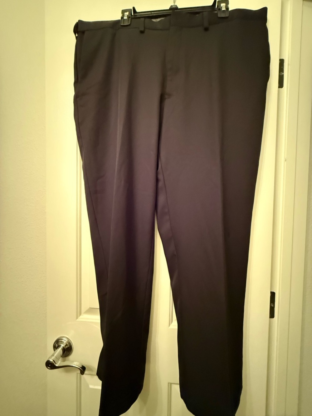Haggar Men's Dark Brown Dress Pants - Straight Fit